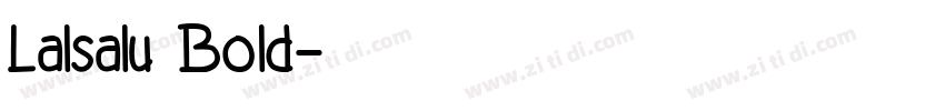 Lalsalu Bold字体转换